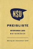 NSU Preisliste 12.1949