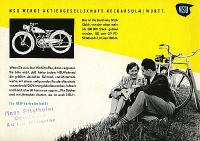 NSU bicycle brochure 1950