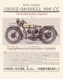 Ardie 500 ccm Modell Prospekt 1929