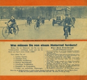 Stock Leichtmotorrad Prospekt 1925