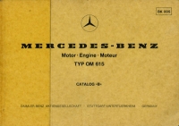 Mercedes-Benz Motor OM 615 Ersatzteilliste 7.1976 (1968-1972)