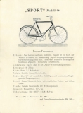 Sport bicycle program 1909