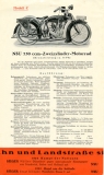 NSU motorcycle program 1927