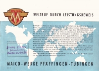Preview: Maico Taifun 350 und 400 Prospekt 1956 Preview: Maico Taifun 350 und 400 Prospekt 1956