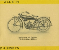 Stock Leichtmotorrad Prospekt 7.1927