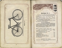 Wanderer motorcycle + bicycle program 1907