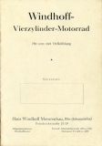 Windhoff 4 Bedienungsanleitung ca. 1929