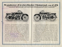 Wanderer 2 Zyl. Getriebe Modell 4,5 PS Prospekt 11.1924