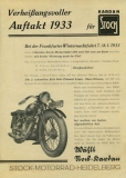 Stock Kleinplakat 1933