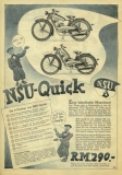 NSU Quick Prospekt ca. 1936