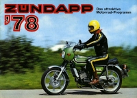 Zündapp motorcycle program 1978