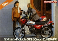 Preview: Zündapp Mokick GTS 50 Prospekt 1984 Preview: Zündapp Mokick GTS 50 Prospekt 1984