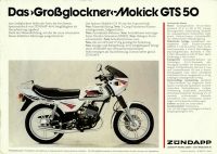 Preview: Zündapp Mokick GTS 50 Prospekt 1984 Preview: Zündapp Mokick GTS 50 Prospekt 1984