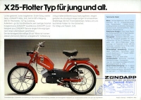 Preview: Zündapp Mofa X 25 Prospekt 1984 Preview: Zündapp Mofa X 25 Prospekt 1984