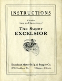 Excelsior Super X Bedienungsanleitung 1920er Jahre