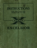 Excelsior Super X Bedienungsanleitung 1920er Jahre