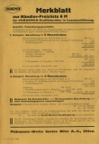 Preview: Phänomen Händler-Preisliste für Kraftfahrräder Nr.8M 1.1936