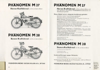 Phänomen Fahrrad und Motorrad Prospekt 1935