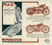 Motosacoche program 1933