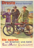 Presto Motor-Fahrrad Prospekt ca. 1933