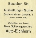 Preview: Zürtz Record 2,5 HPS Prospekt 1920er Jahre