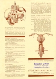 Stock Extra Leichtmotorrad Prospekt ca. 1930