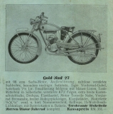 Goldrad bicycle and motorcycle brochure 1939