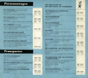 Preview: VW Preisliste 8.1960