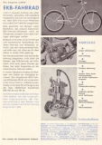 Preview: EKB Fahrrad mit Rex Hilfs-Motor ML 40 Prospekt ca.1953
