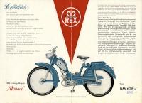 Preview: Rex Moped Monaco Prospekt 1950er Jahre ca. 1960