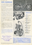 Preview: EKB Fahrrad mit Rex Hilfs-Motor FM 50 L Prospekt ca.1953