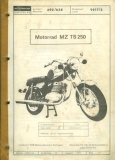 MZ TS 250 Ersatzteilliste 10.1973