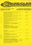 Kreidler Preisliste 9.1978 Nr. 120