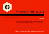 Kreidler pricelist 3.1964