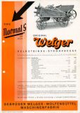 Welger NORMAL S Strohpressen brochure 1937