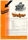 Welger BUNTPRESSE Strohpressen brochure 1937