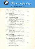 BMW pricelist 5.1956