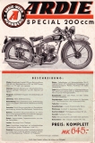 Ardie Special 200 brochure 1933