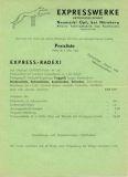 Express Radexi Preisliste 3.1954