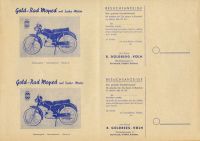 Gold-Rad Moped Prospekt 1960er Jahre