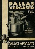 Pallas carburator Typ SAG 6 2.1936