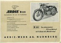 Preview: Ardie BD 175 + B 251 Prospekt 1951