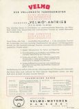 Preview: Velmo Fahrrad-Motor Prospekt 10.1951 Preview: Velmo Fahrrad-Motor Prospekt 10.1951