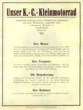 Preview: KC Kleinmotorrad Prospekt ca. 1921