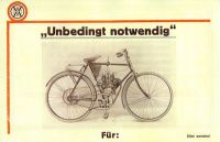 MW Fahrradmotor Prospekt ca. 1925