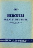 Hercules Mod. 316 Ersatzteilliste 3.1956