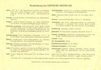 Express Radex 253 Prospekt 1950er Jahre