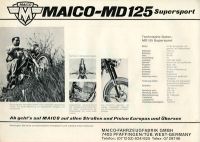 Preview: Maico MD 125 Supersport Prospekt ca. 1970