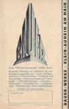 Bauer Dural Leichtmetallrad Prospekt 1930er Jahre