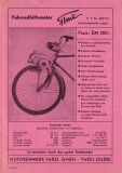 Flink Fahrradhilfsmotor Prospekt 1952